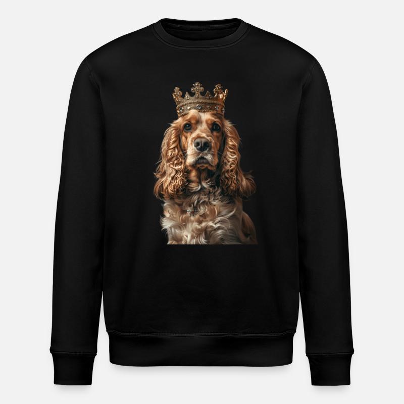 Cocker Spaniel - Stanley/Stella Unisex Bio-Sweatshirt ROLLER - Schwarz