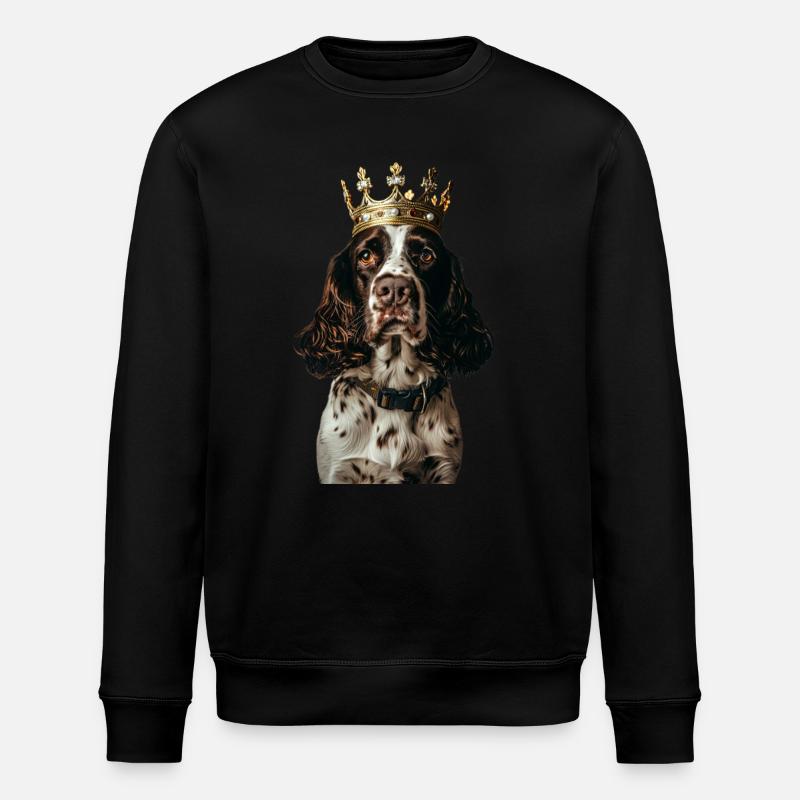 Englischer Springer Spaniel - Stanley/Stella Unisex Bio-Sweatshirt ROLLER - Schwarz