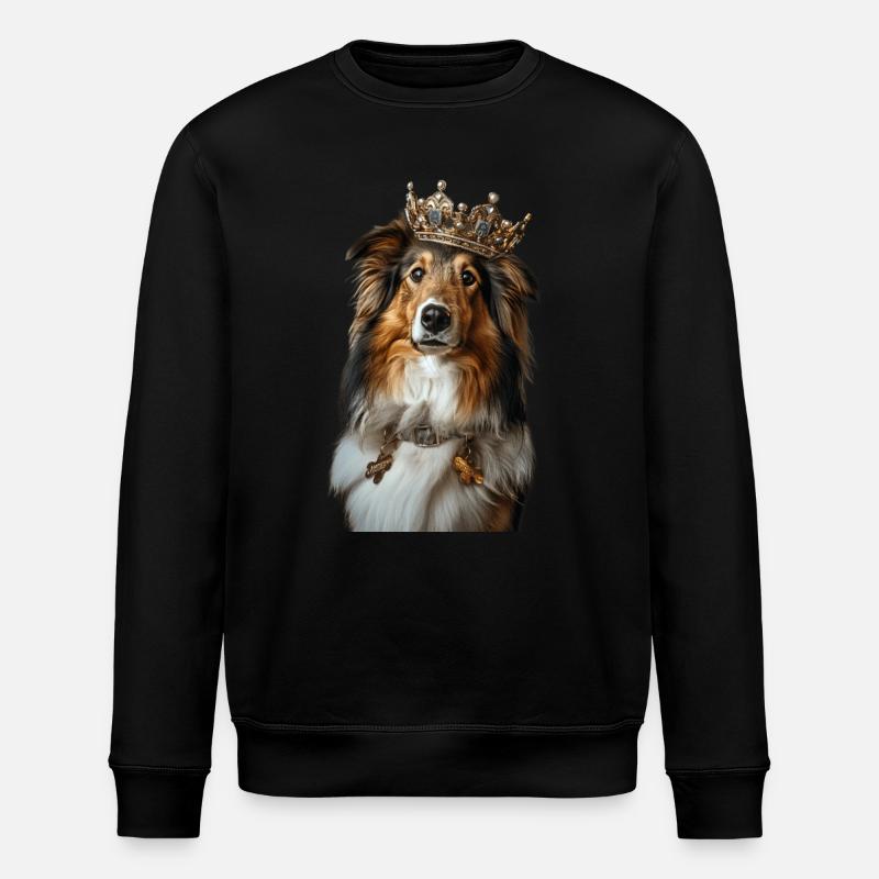 Chien de berger Shetland - Sweat bio ROLLER Stanley/Stella Unisexe - noir