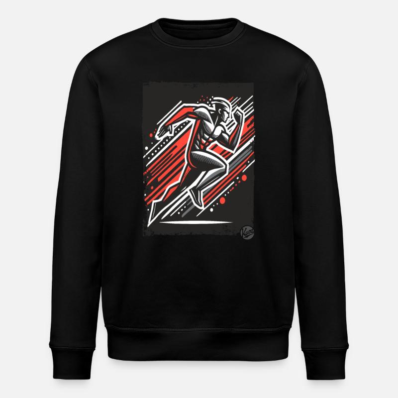 Dynamischer Läufer - Stanley/Stella Unisex Bio-Sweatshirt ROLLER - Schwarz