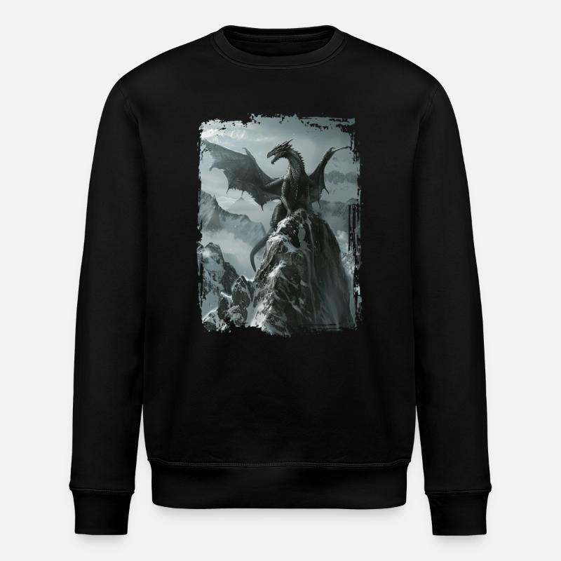 Drachen - Stanley/Stella Unisex Bio-Sweatshirt ROLLER - Schwarz