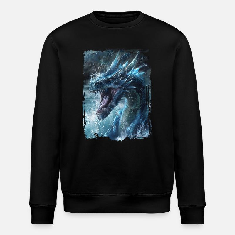 Drachen - Stanley/Stella Unisex Bio-Sweatshirt ROLLER - Schwarz