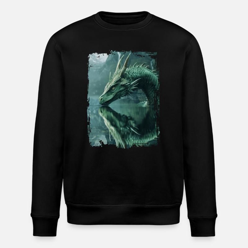 Drachen - Stanley/Stella Unisex Bio-Sweatshirt ROLLER - Schwarz