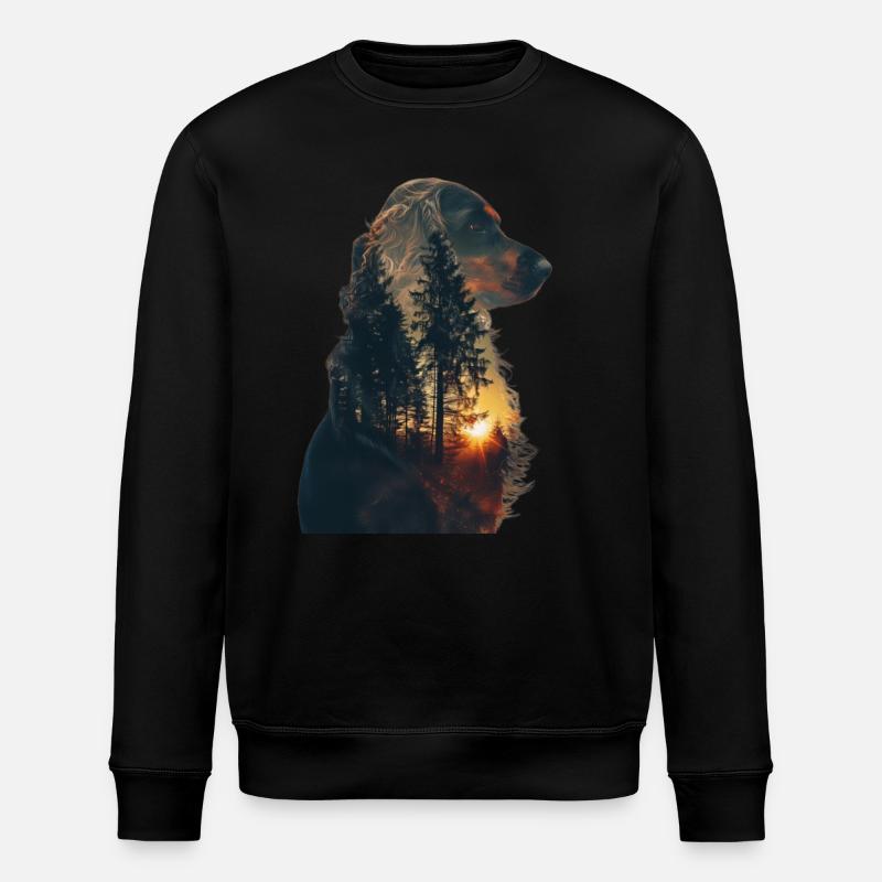 Cocker Spaniel - Stanley/Stella Unisex Bio-Sweatshirt ROLLER - Schwarz