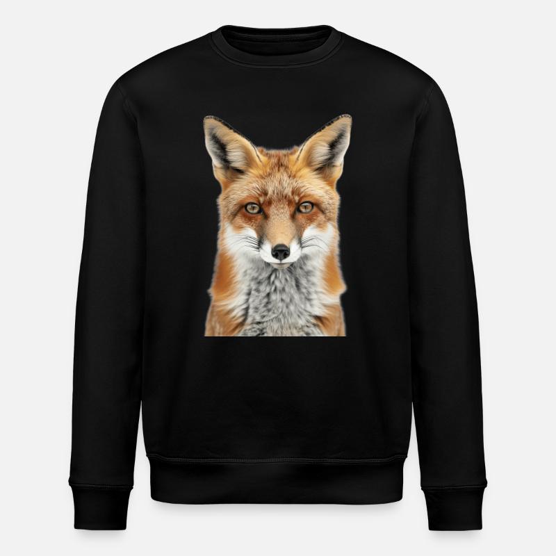 Fox - Stanley/Stella ROLLER Unisex Organic Sweatshirt - black