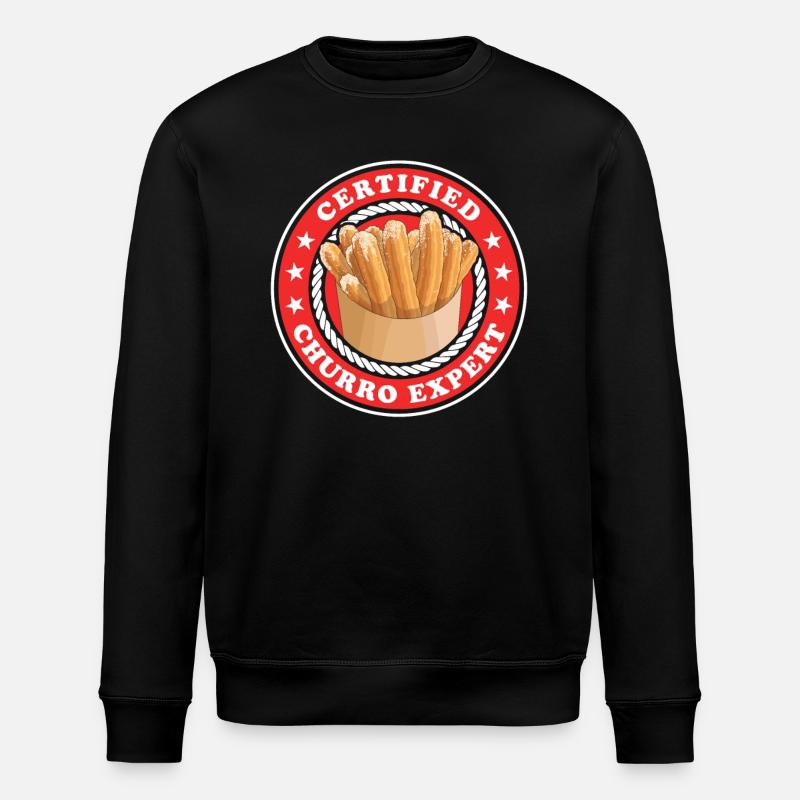 Churro Experte Churros Geschenk - Stanley/Stella Unisex Bio-Sweatshirt ROLLER - Schwarz