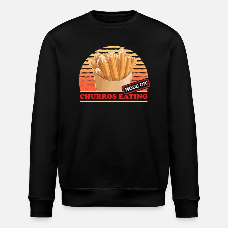 Churros Churro Gift - Stanley/Stella ROLLER Unisex Organic Sweatshirt - black