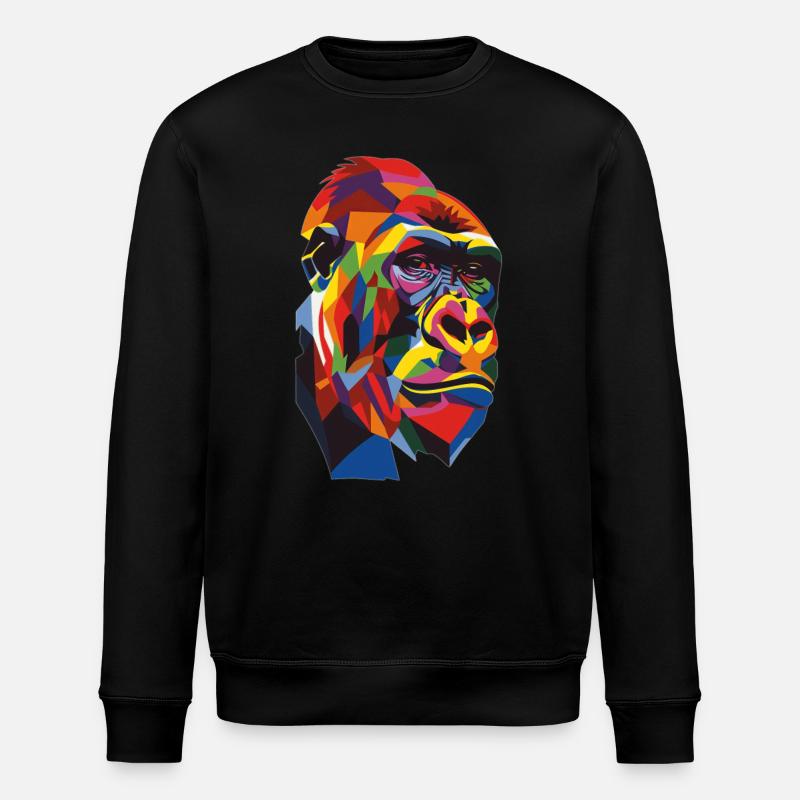 Gorille - Sweat bio ROLLER Stanley/Stella Unisexe - noir