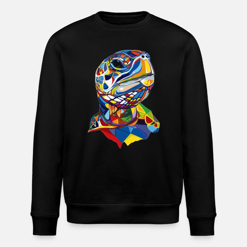 Schildkröte - Stanley/Stella Unisex Bio-Sweatshirt ROLLER - Schwarz