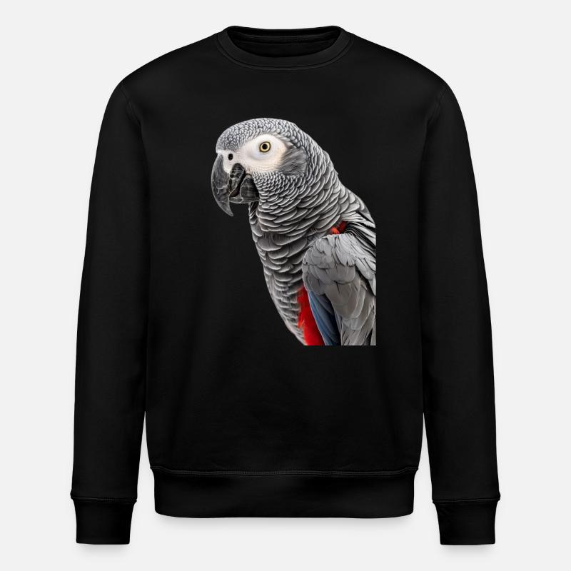 Afrikanisches Grau - Stanley/Stella Unisex Bio-Sweatshirt ROLLER - Schwarz