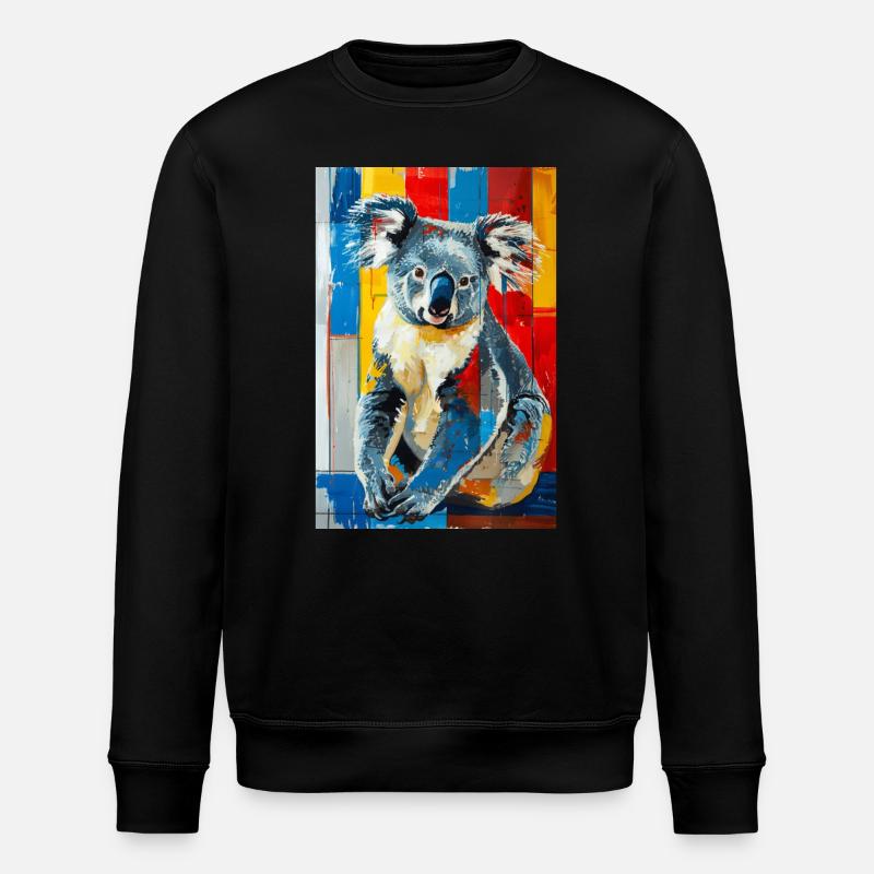 Koala - Stanley/Stella Unisex Bio-Sweatshirt ROLLER - Schwarz