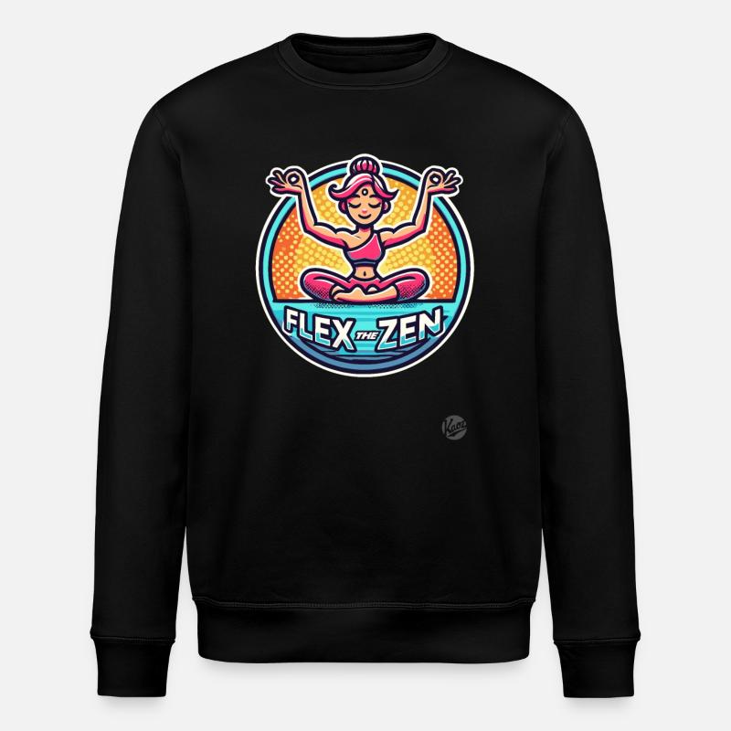 Flexe le Zen, Yoga - Sweat bio ROLLER Stanley/Stella Unisexe - noir