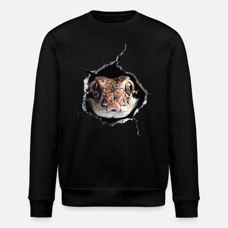 Serpent - Sweat bio ROLLER Stanley/Stella Unisexe - noir