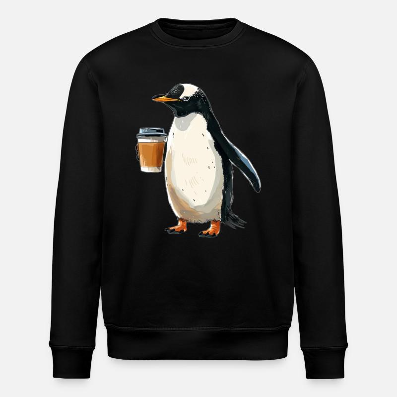 Pinguin - Stanley/Stella Unisex Bio-Sweatshirt ROLLER - Schwarz