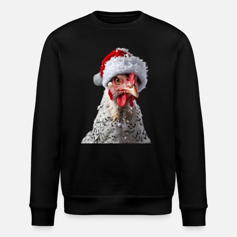 Huhn - Stanley/Stella Unisex Bio-Sweatshirt ROLLER - Schwarz