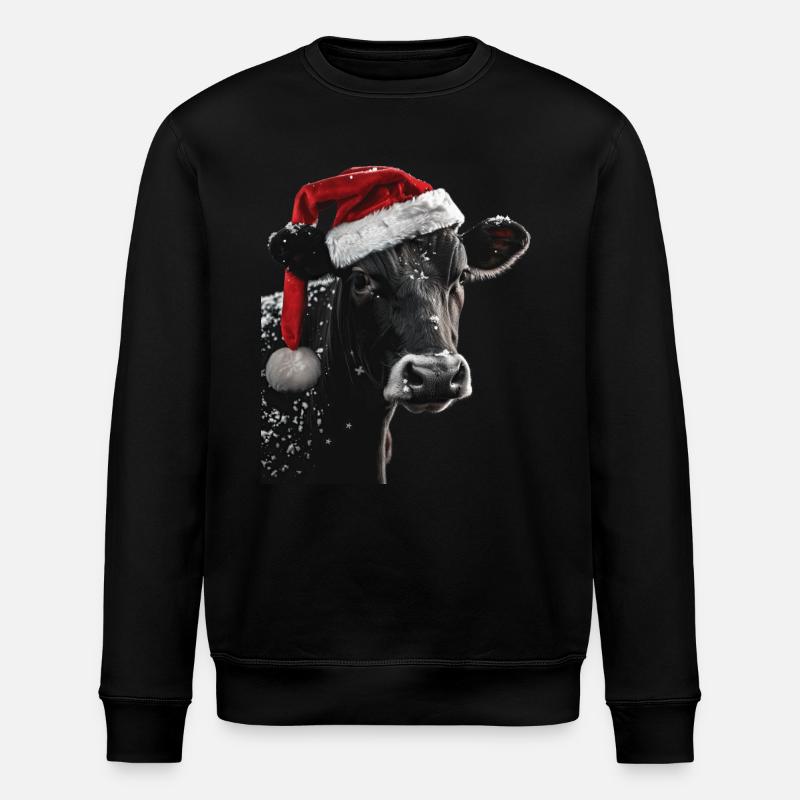 Kuh - Stanley/Stella Unisex Bio-Sweatshirt ROLLER - Schwarz