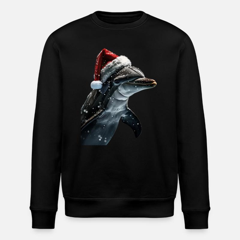 Delphin - Stanley/Stella Unisex Bio-Sweatshirt ROLLER - Schwarz