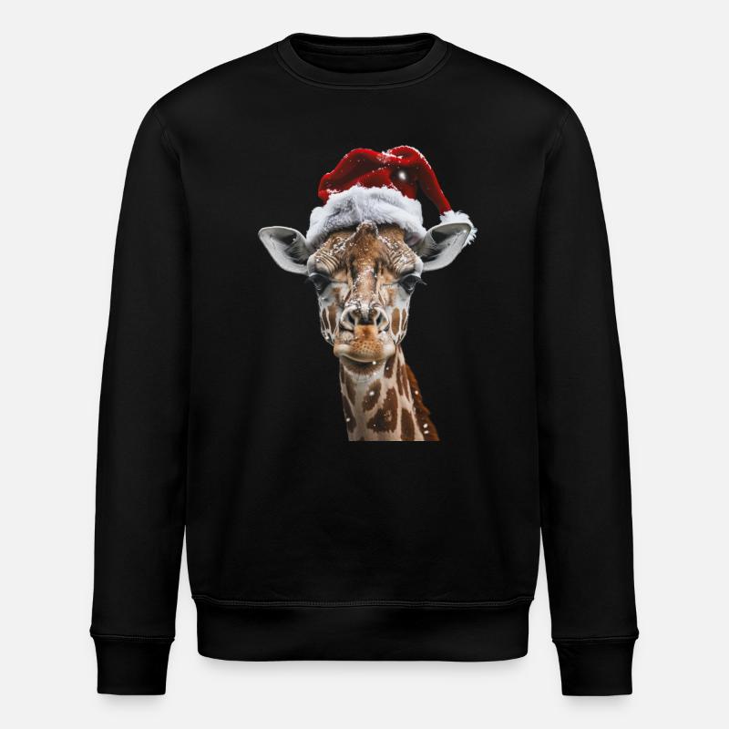 Giraffe - Stanley/Stella Unisex Bio-Sweatshirt ROLLER - Schwarz