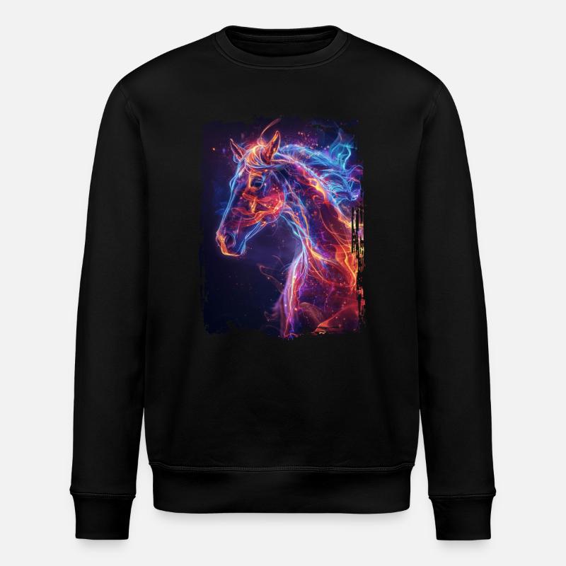 Cheval - Sweat bio ROLLER Stanley/Stella Unisexe - noir