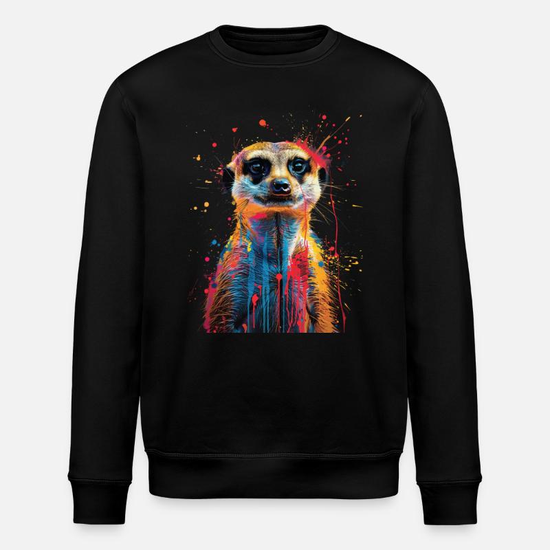 Erdmännchen - Stanley/Stella Unisex Bio-Sweatshirt ROLLER - Schwarz