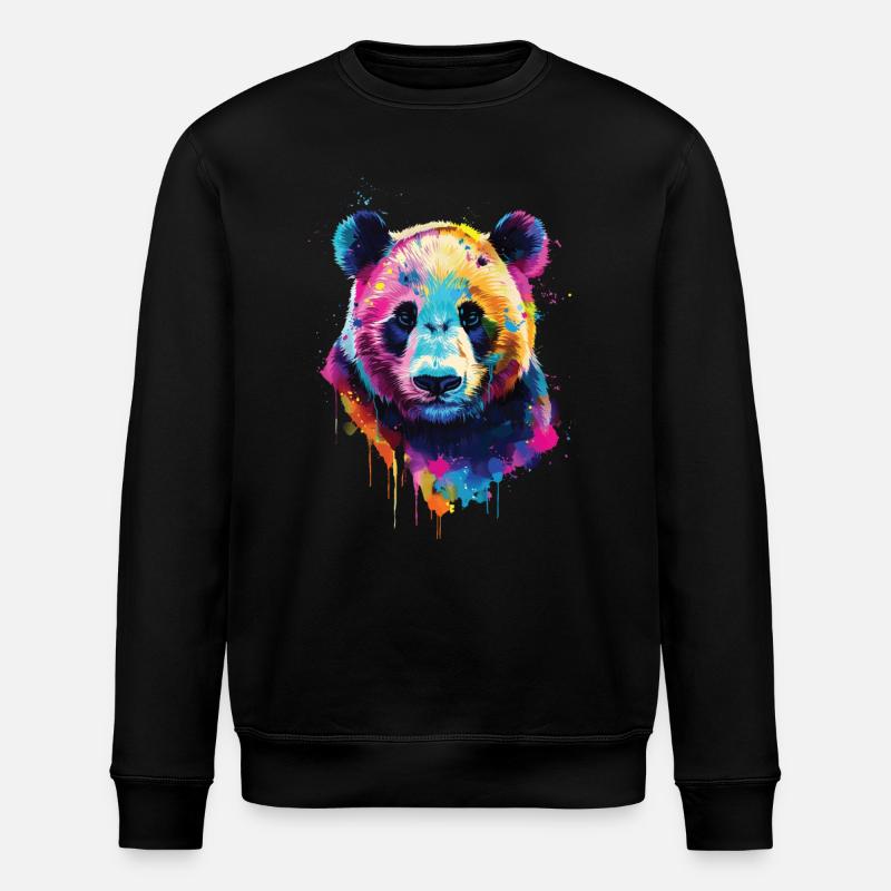 Panda - Sweat bio ROLLER Stanley/Stella Unisexe - noir