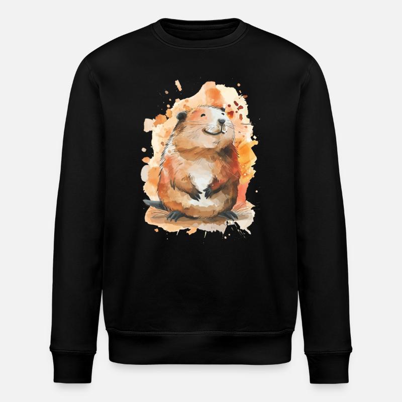 Biber - Stanley/Stella Unisex Bio-Sweatshirt ROLLER - Schwarz