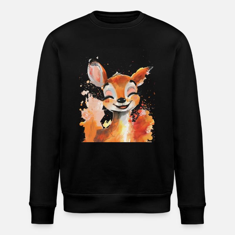 Reh - Stanley/Stella Unisex Bio-Sweatshirt ROLLER - Schwarz