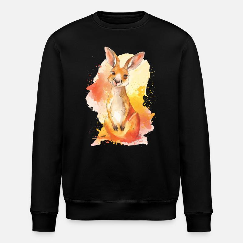 Känguru - Stanley/Stella Unisex Bio-Sweatshirt ROLLER - Schwarz