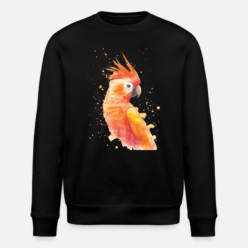 Papagei - Stanley/Stella Unisex Bio-Sweatshirt ROLLER - Schwarz