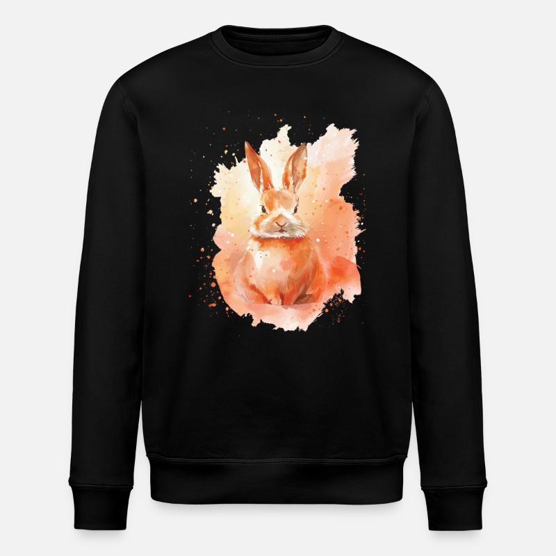 Kaninchen - Stanley/Stella Unisex Bio-Sweatshirt ROLLER - Schwarz