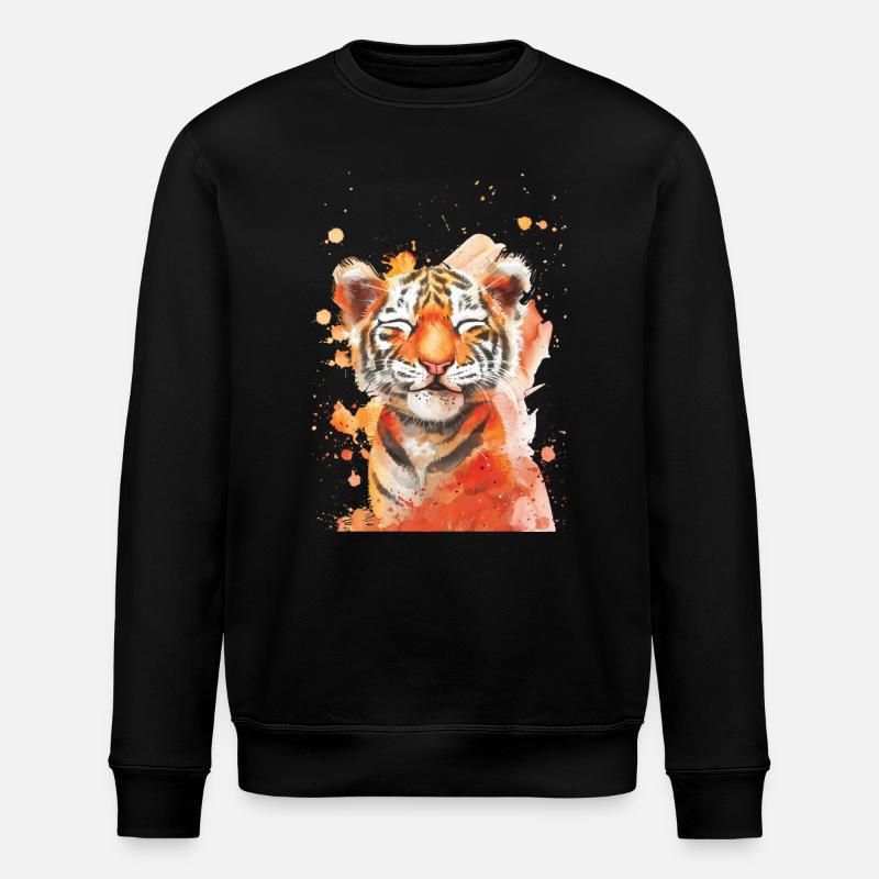 Tigre - Sweat bio ROLLER Stanley/Stella Unisexe - noir