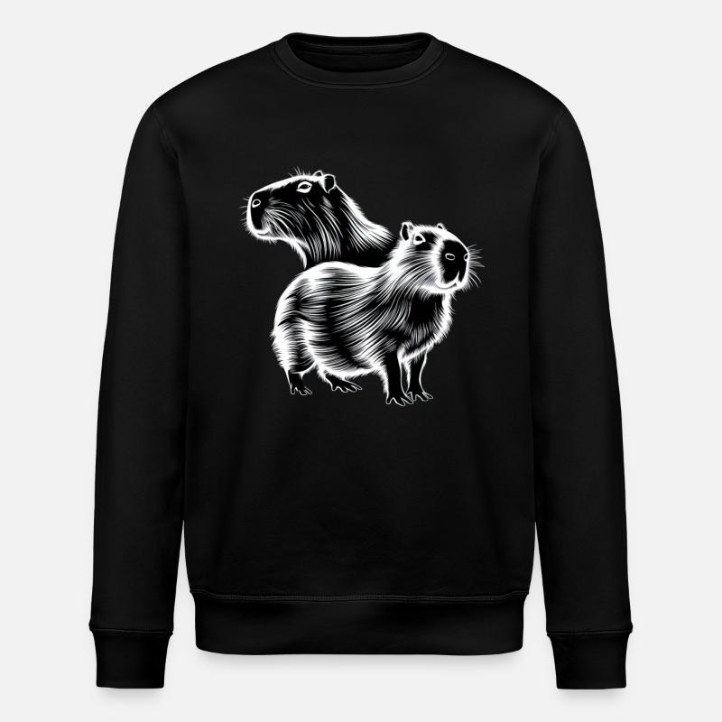 Capybara - Stanley/Stella ROLLER Unisex Organic Sweatshirt - black