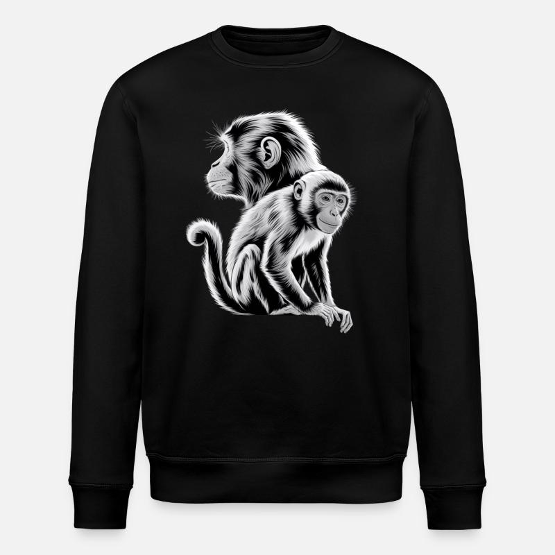 Singe - Sweat bio ROLLER Stanley/Stella Unisexe - noir