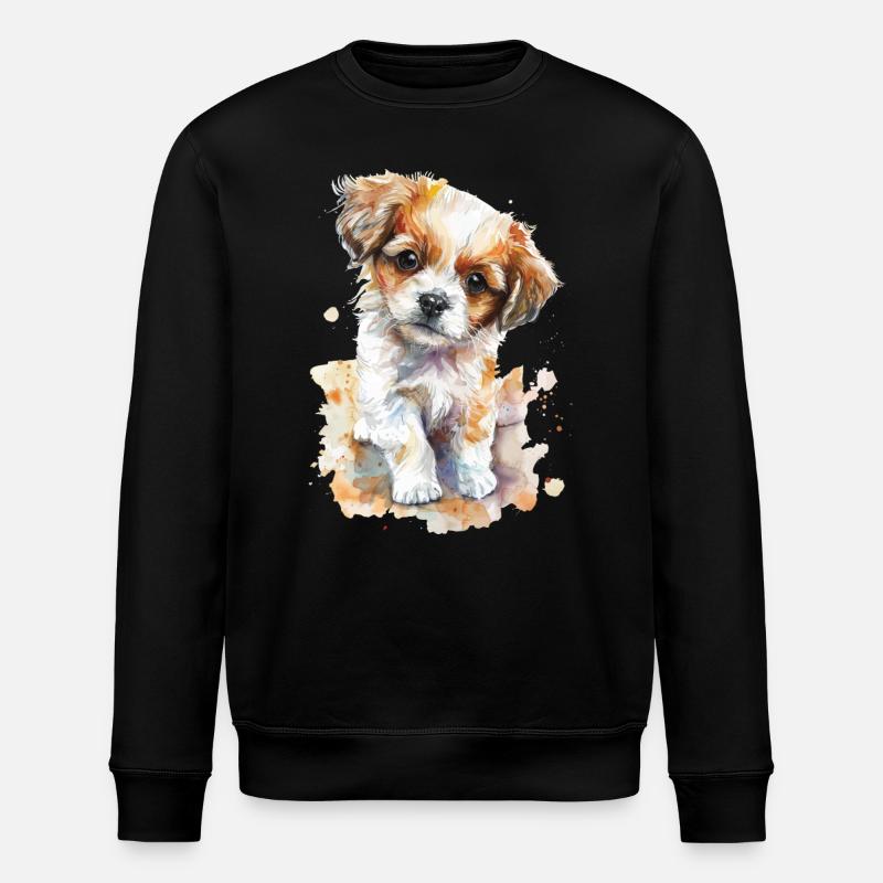 Hund - Stanley/Stella Unisex Bio-Sweatshirt ROLLER - Schwarz
