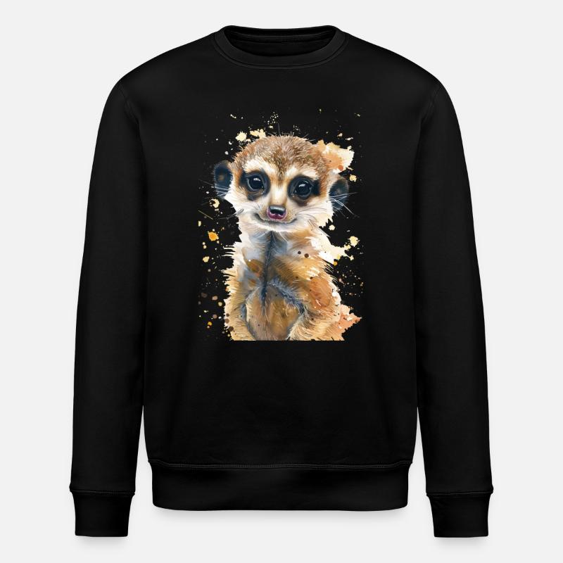 Erdmännchen - Stanley/Stella Unisex Bio-Sweatshirt ROLLER - Schwarz