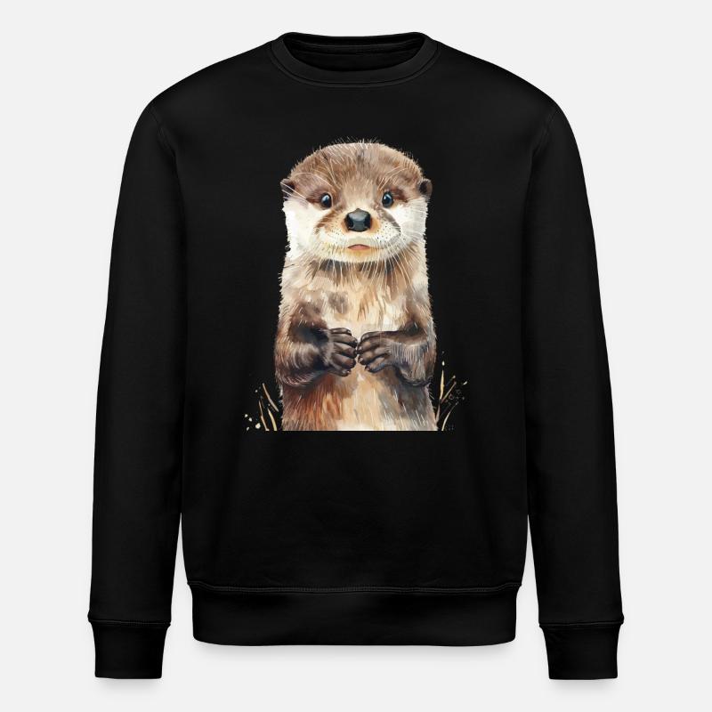 Otter - Stanley/Stella Unisex Bio-Sweatshirt ROLLER - Schwarz