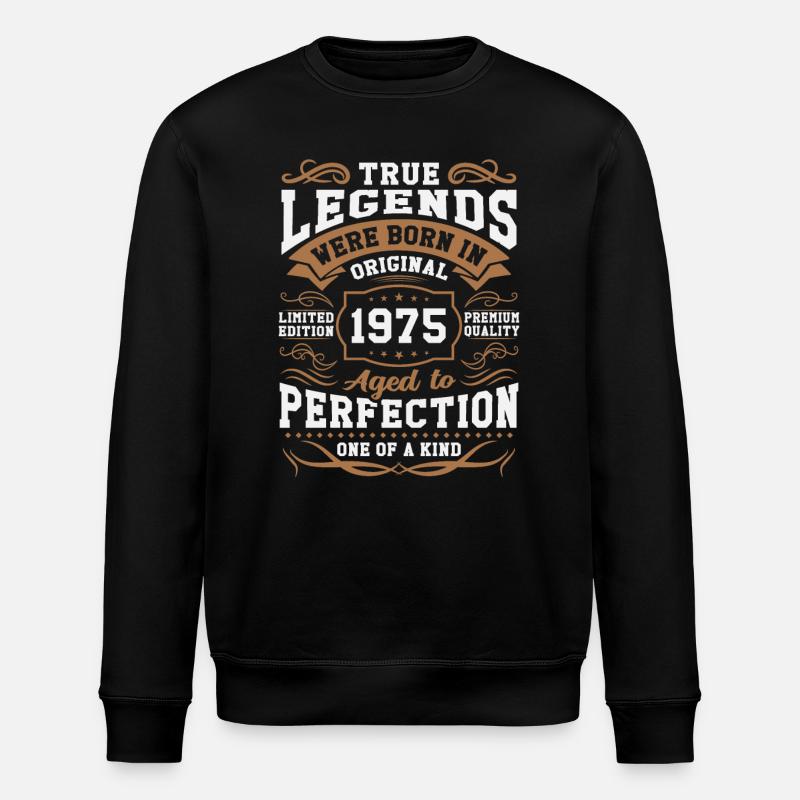 Légendes nées en 1975 - Sweat bio ROLLER Stanley/Stella Unisexe - noir
