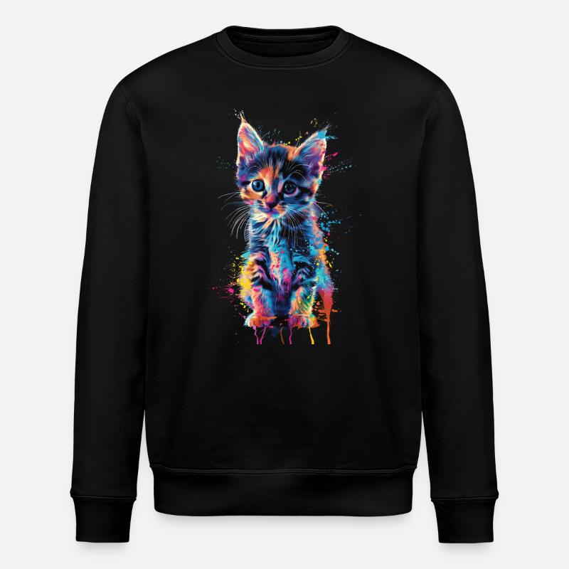 Chat - Sweat bio ROLLER Stanley/Stella Unisexe - noir