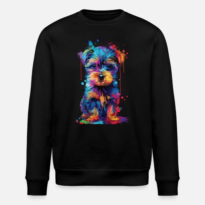 Hund - Stanley/Stella Unisex Bio-Sweatshirt ROLLER - Schwarz