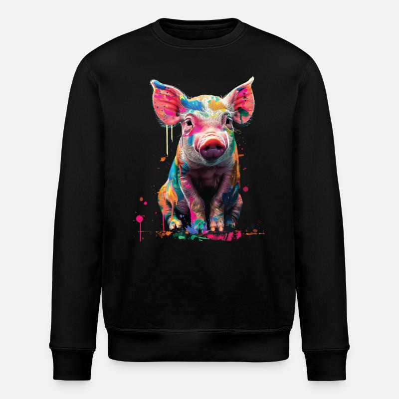 Cochon - Sweat bio ROLLER Stanley/Stella Unisexe - noir