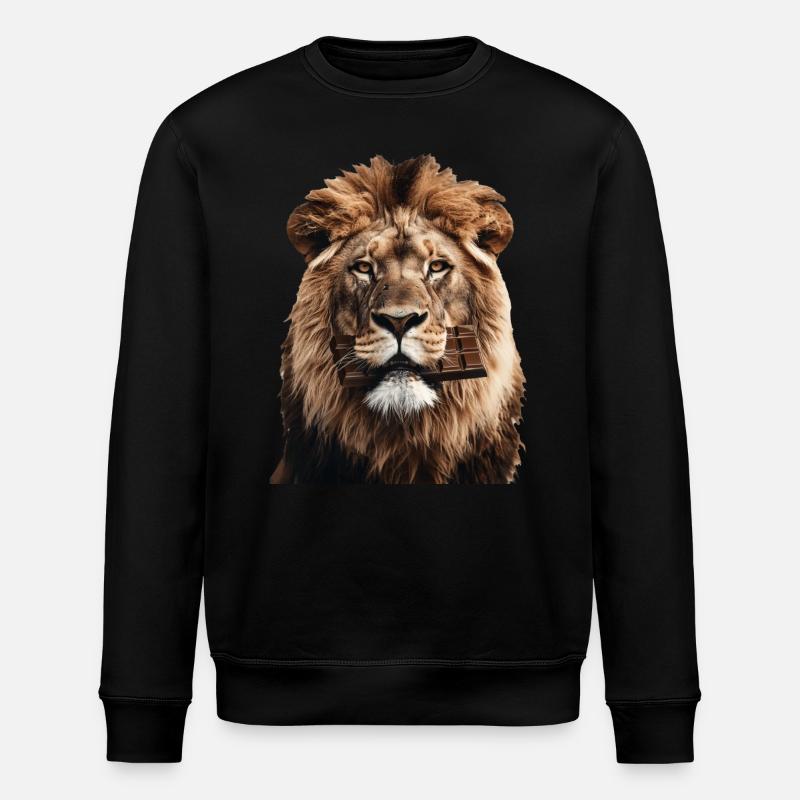 Löwe - Stanley/Stella Unisex Bio-Sweatshirt ROLLER - Schwarz