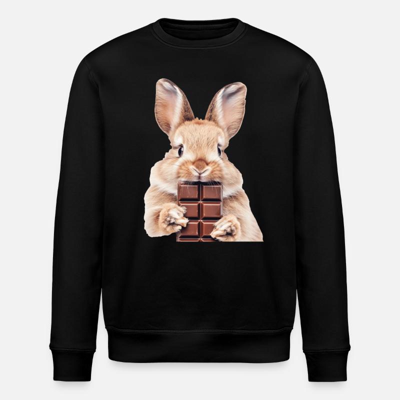 Rabbit - Stanley/Stella ROLLER Unisex Organic Sweatshirt - black