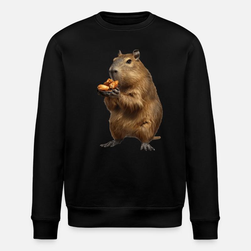 Wasserschwein - Stanley/Stella Unisex Bio-Sweatshirt ROLLER - Schwarz