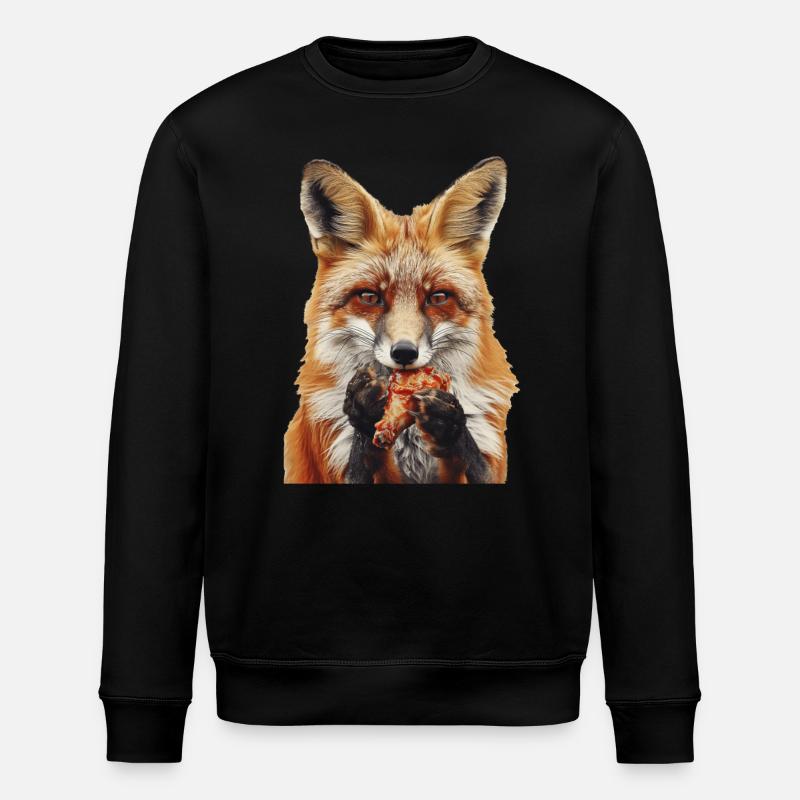 Fox - Stanley/Stella ROLLER Unisex Organic Sweatshirt - black