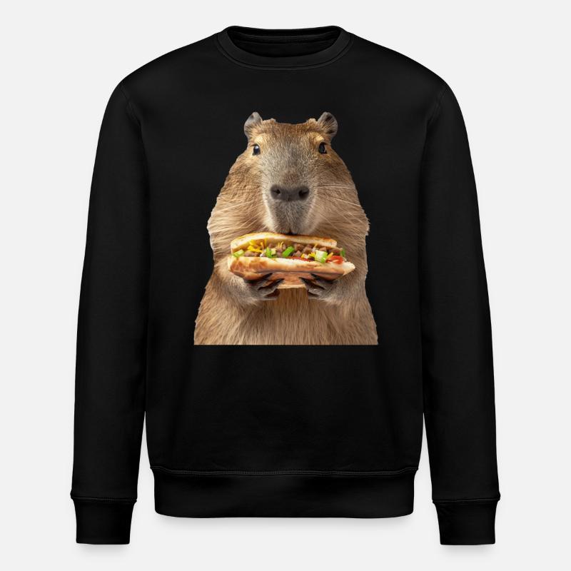 Capybara - Stanley/Stella ROLLER Unisex Organic Sweatshirt - black