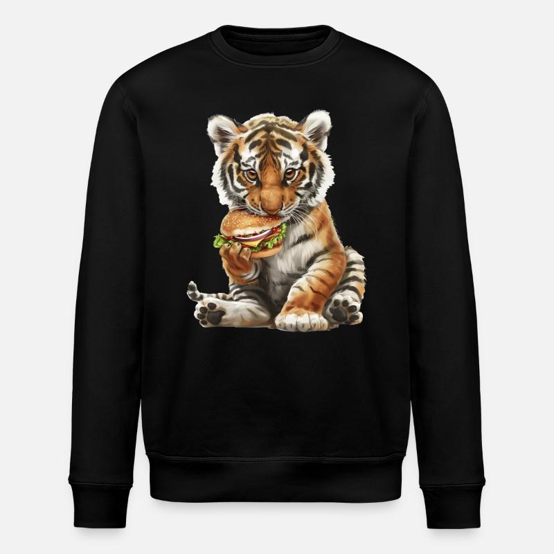 Tiger - Stanley/Stella ROLLER Unisex Organic Sweatshirt - black