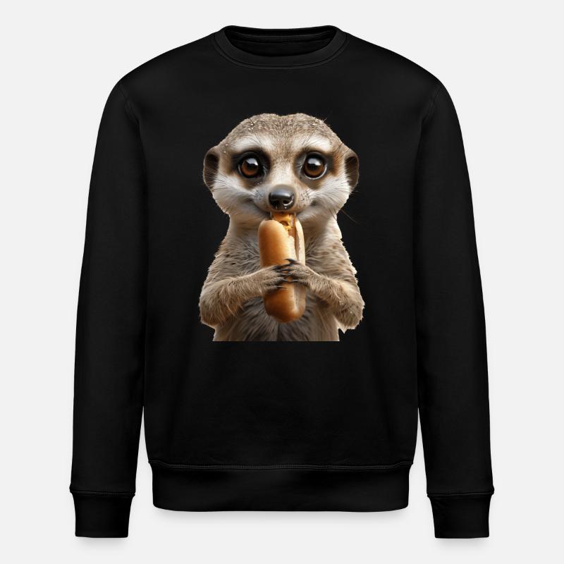 Erdmännchen - Stanley/Stella Unisex Bio-Sweatshirt ROLLER - Schwarz