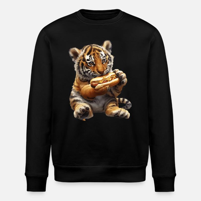 Tiger - Stanley/Stella Unisex Bio-Sweatshirt ROLLER - Schwarz