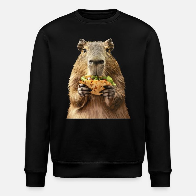 Wasserschwein - Stanley/Stella Unisex Bio-Sweatshirt ROLLER - Schwarz