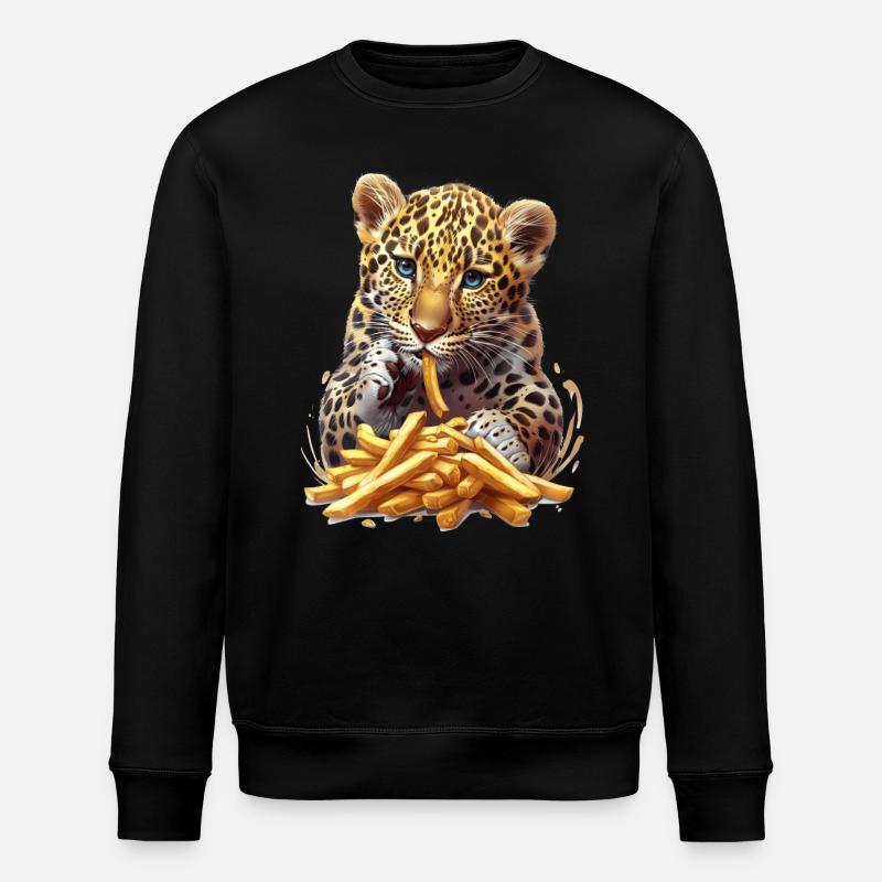 Leopard - Stanley/Stella Unisex Bio-Sweatshirt ROLLER - Schwarz
